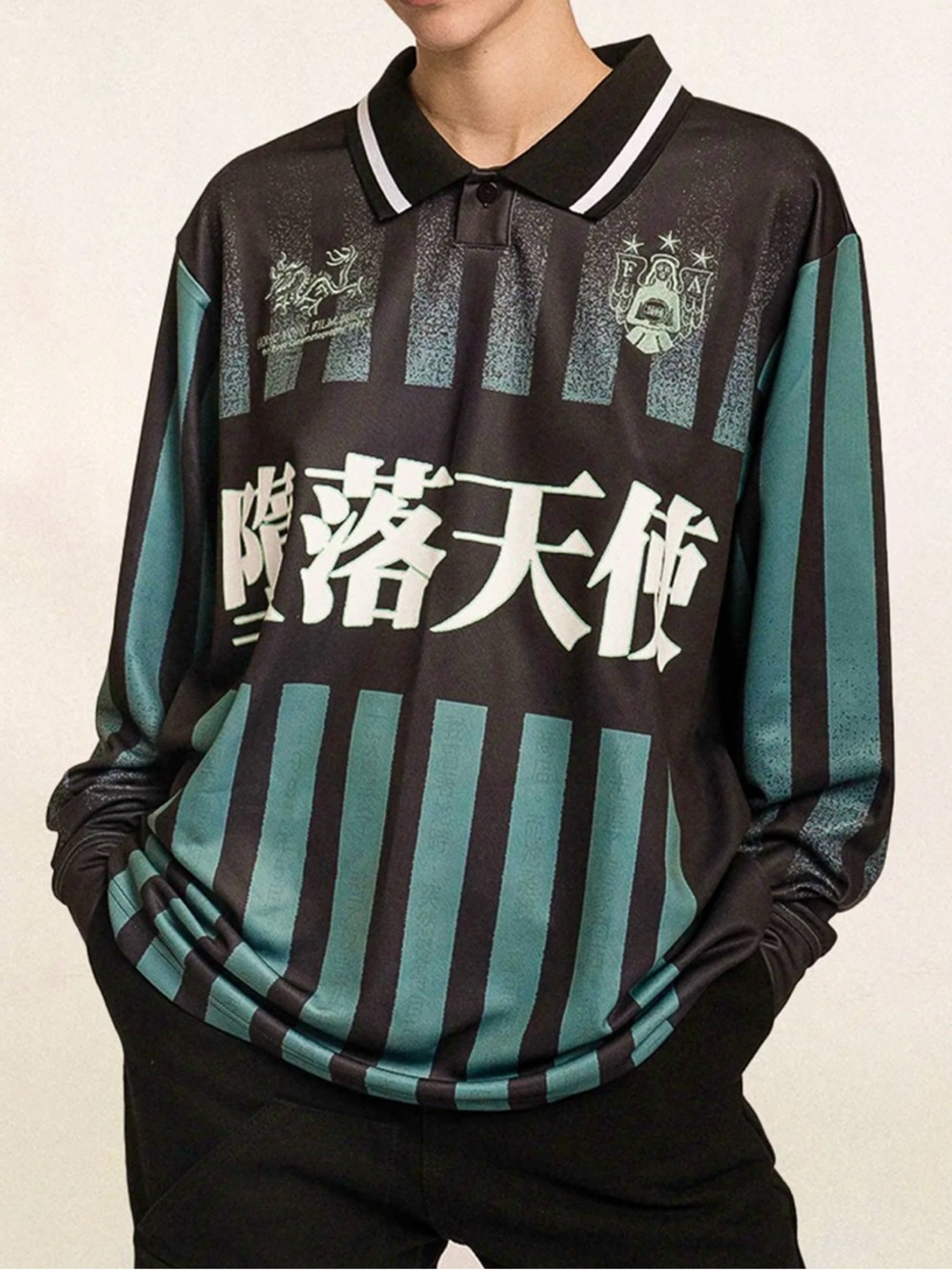 SCRT Kowloon Football Jersey - Green Black Striped